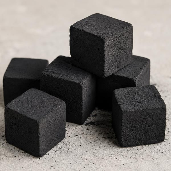 25mm Coconut Shell Charcoal Cube — Shisha Briquettes