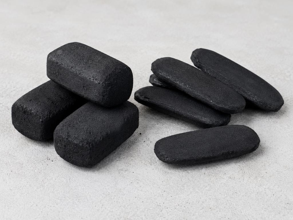 Flat and Finger Flat Coconut Shell Charcoal — Shisha Export